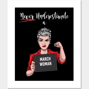 March Woman Posters and Art